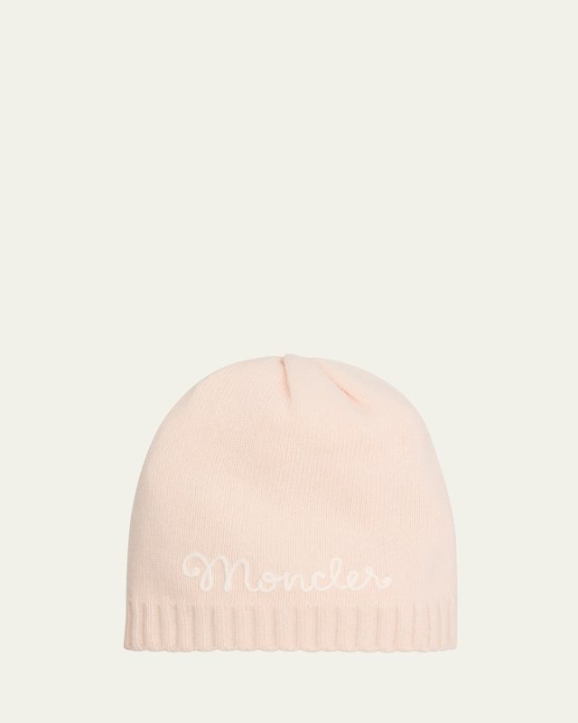 Girl's Logo Cashmere & Wool Beanie